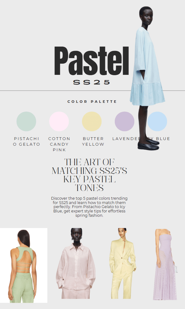 SS25 Edition: Best Pastel Color Matches to Watch This Spring 2 pastel color
